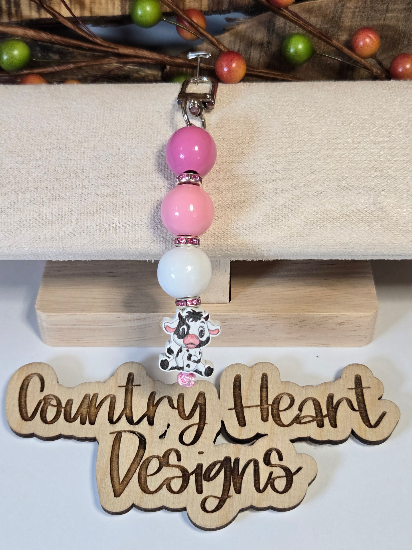 #001 Cow Purse/Bag Charm