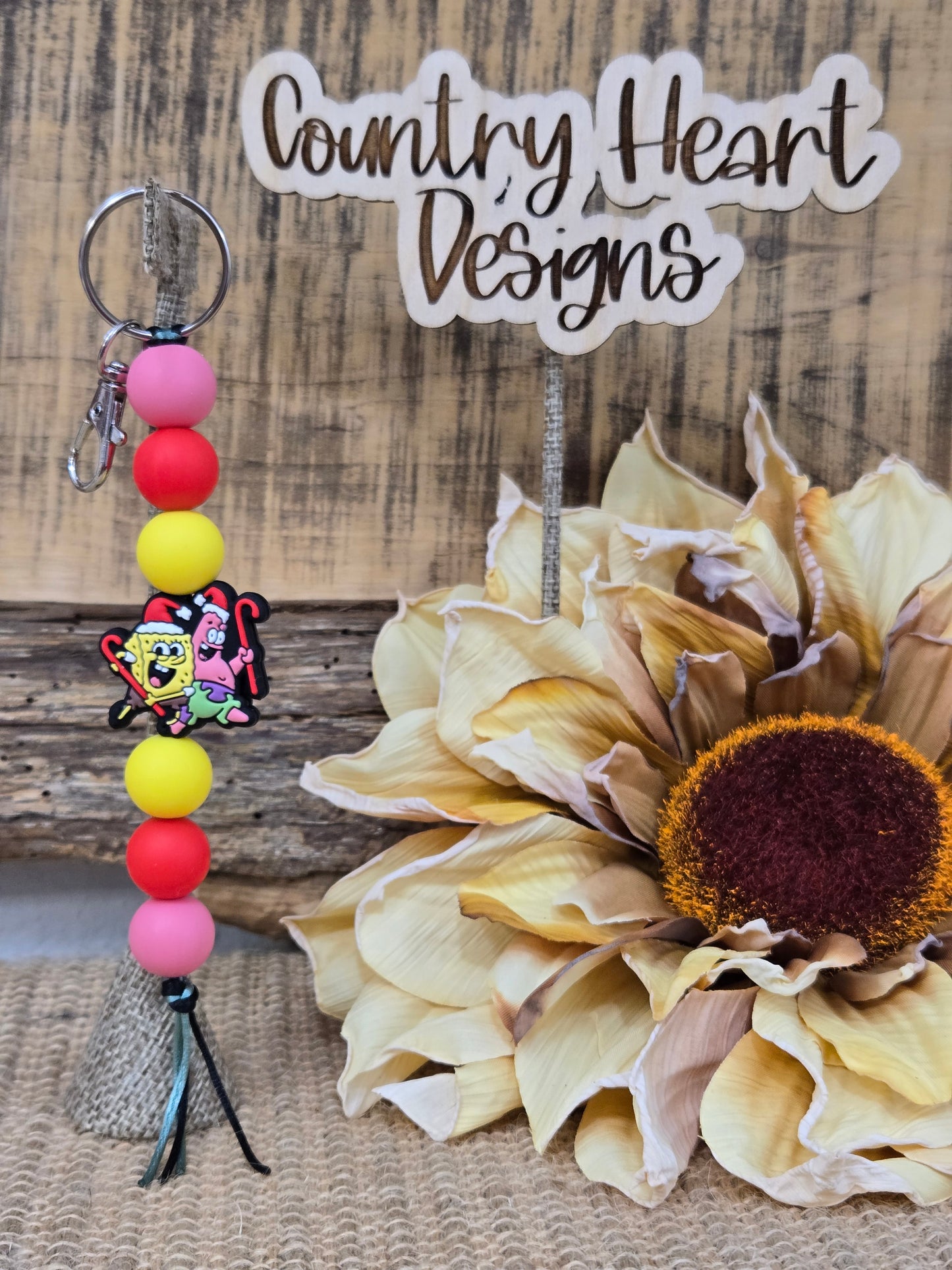 #294 Spongy Christmas Keychain **πΆπππ 1 ππ πΊππππ**