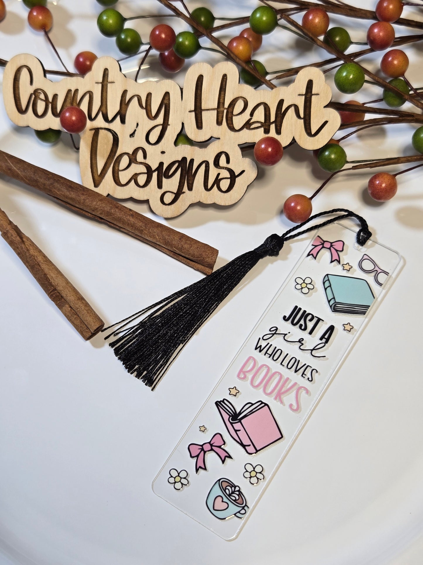 #330 Just A Girl Who Loves Books Bookmark **πΆπππ 1 ππ πΊππππ**