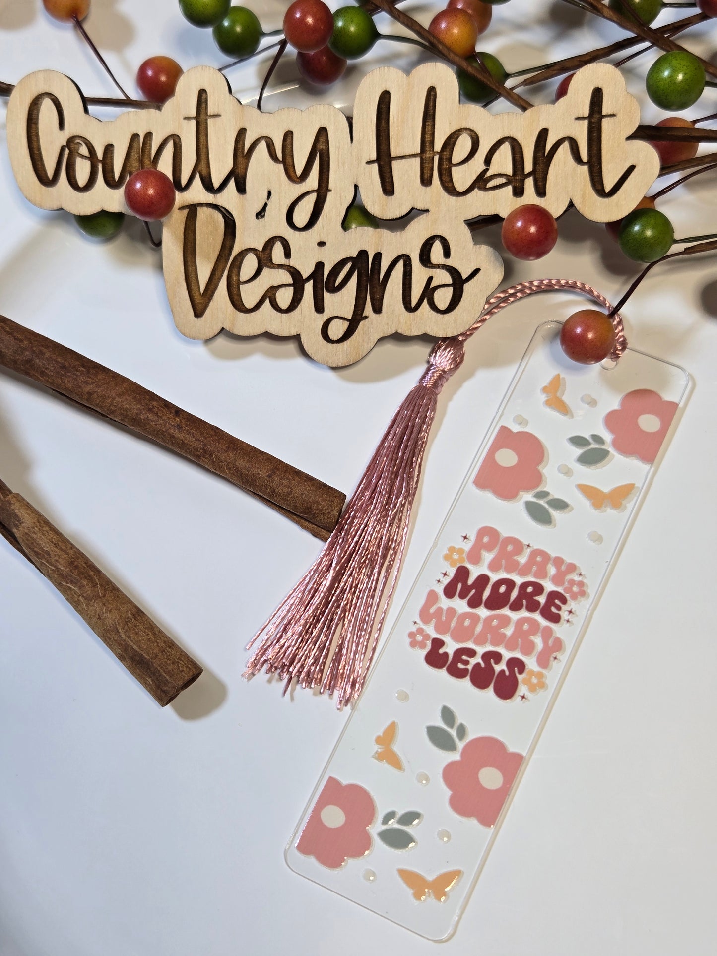 #356 Pray More Worry Less Bookmark **πΆπππ 1 ππ πΊππππ**