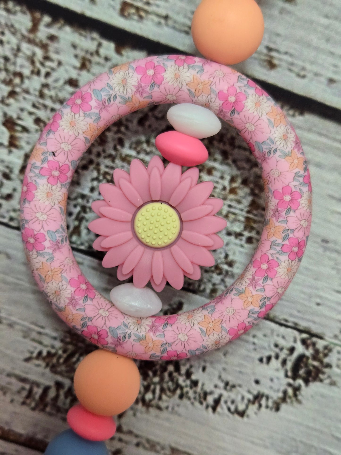 #476 Pink Floral Car Charm **πΆπππ 1 ππ πΊππππ**