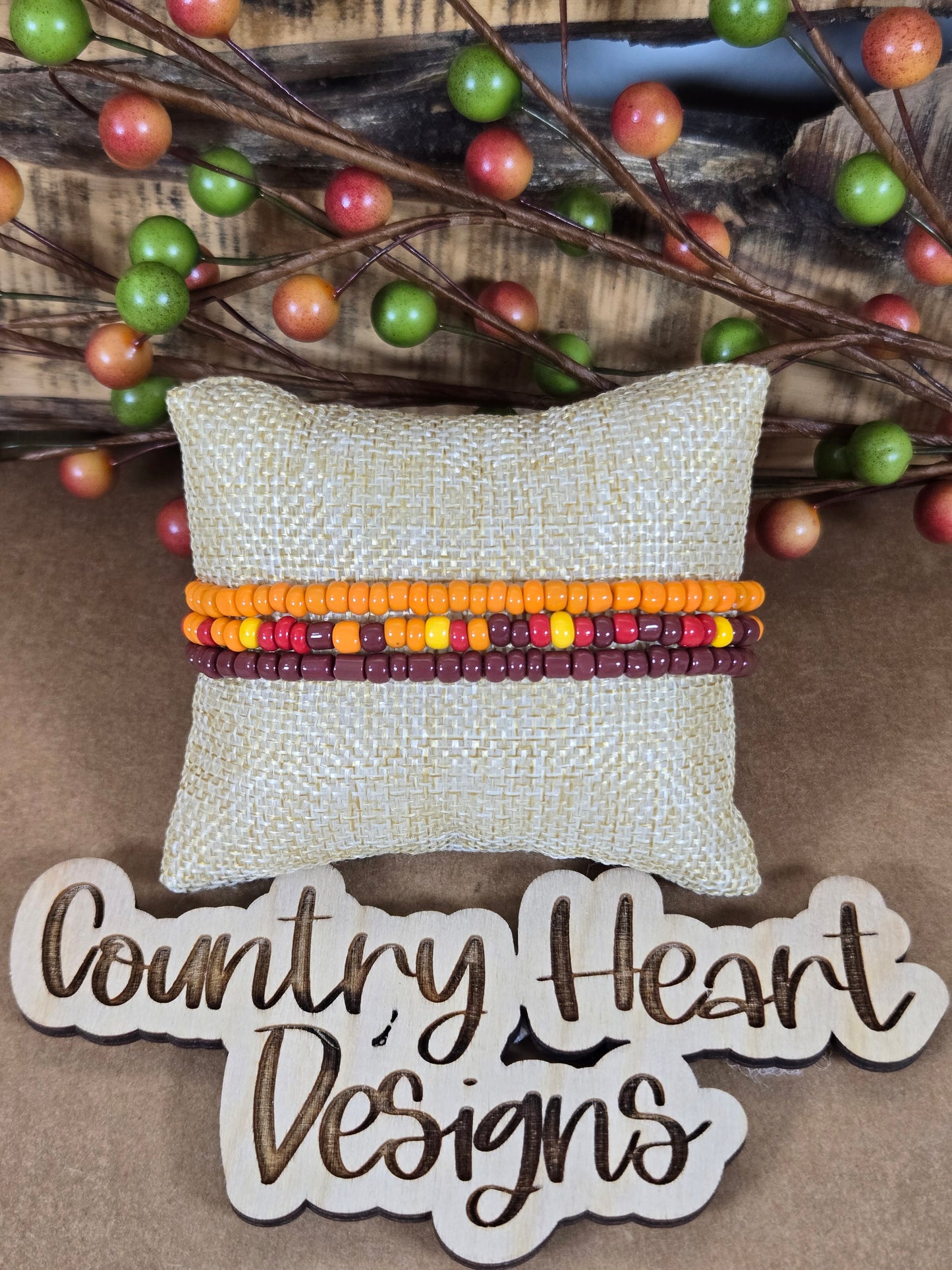 #654 Fall Time Bracelets set of 3