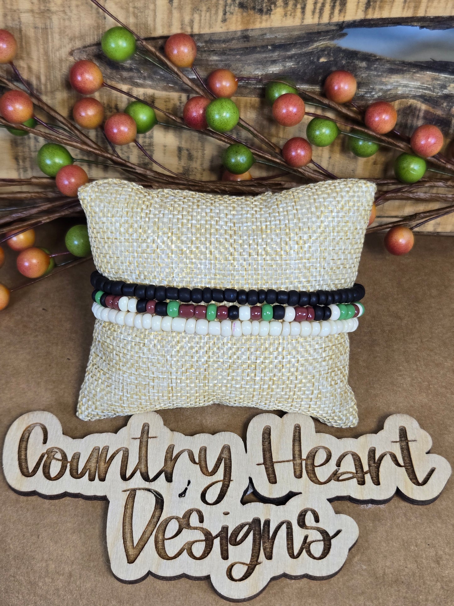 #684 Camo Bracelet set of 3