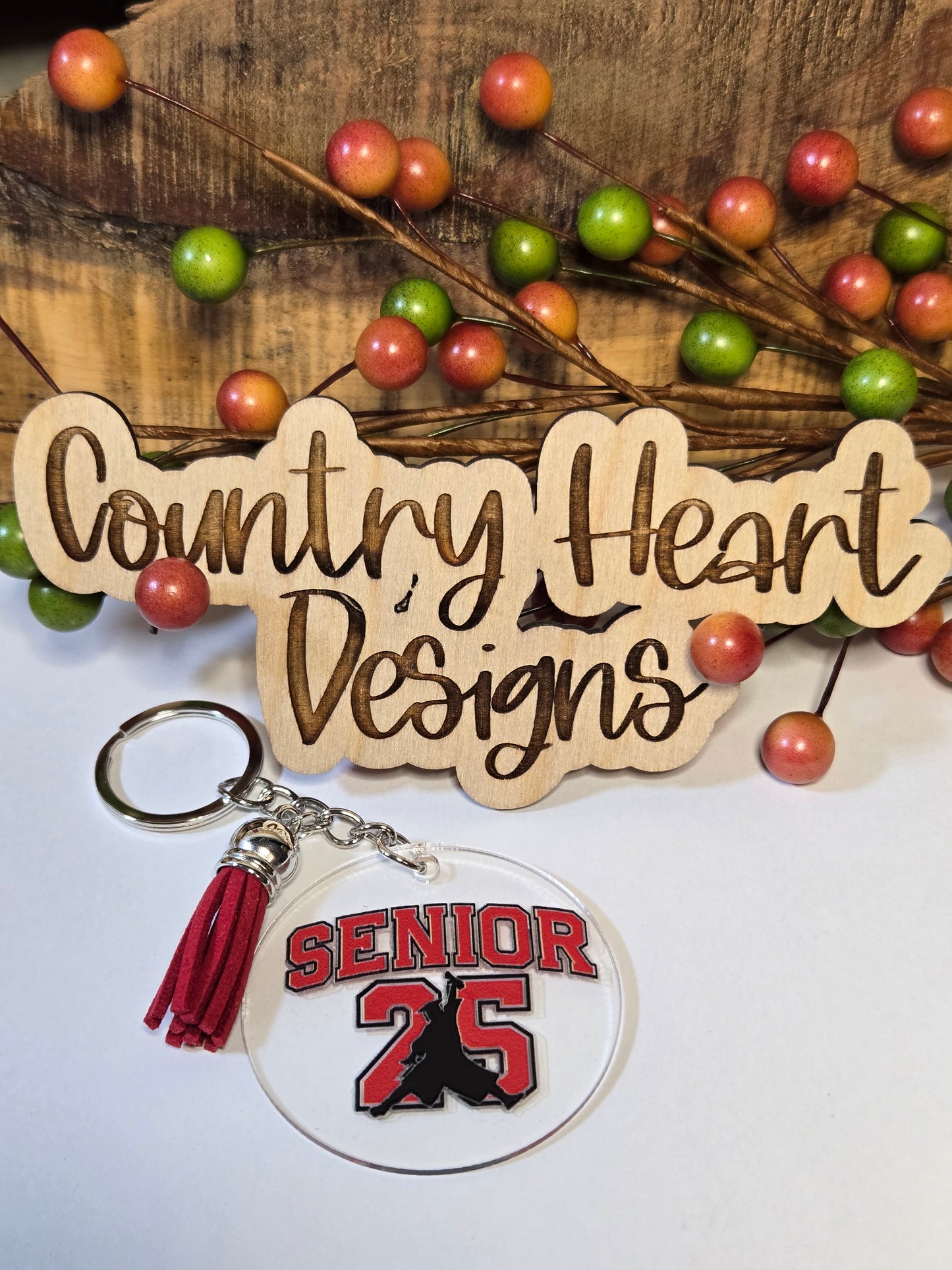 #802 Senior 25 Keychain **πΆπππ 1 ππ πΊππππ**