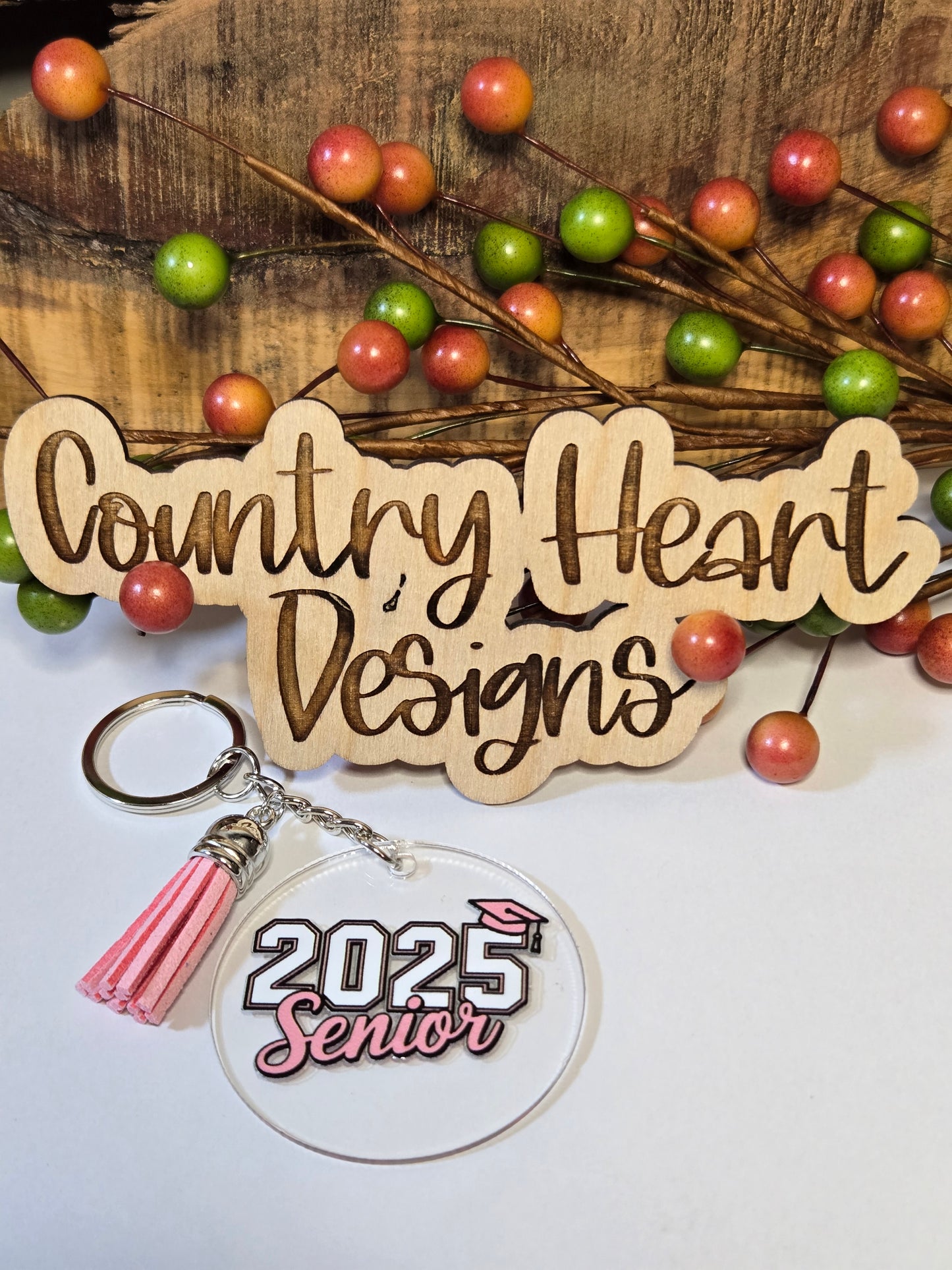 #817 2025 Senior Keychain **πΆπππ 1 ππ πΊππππ**