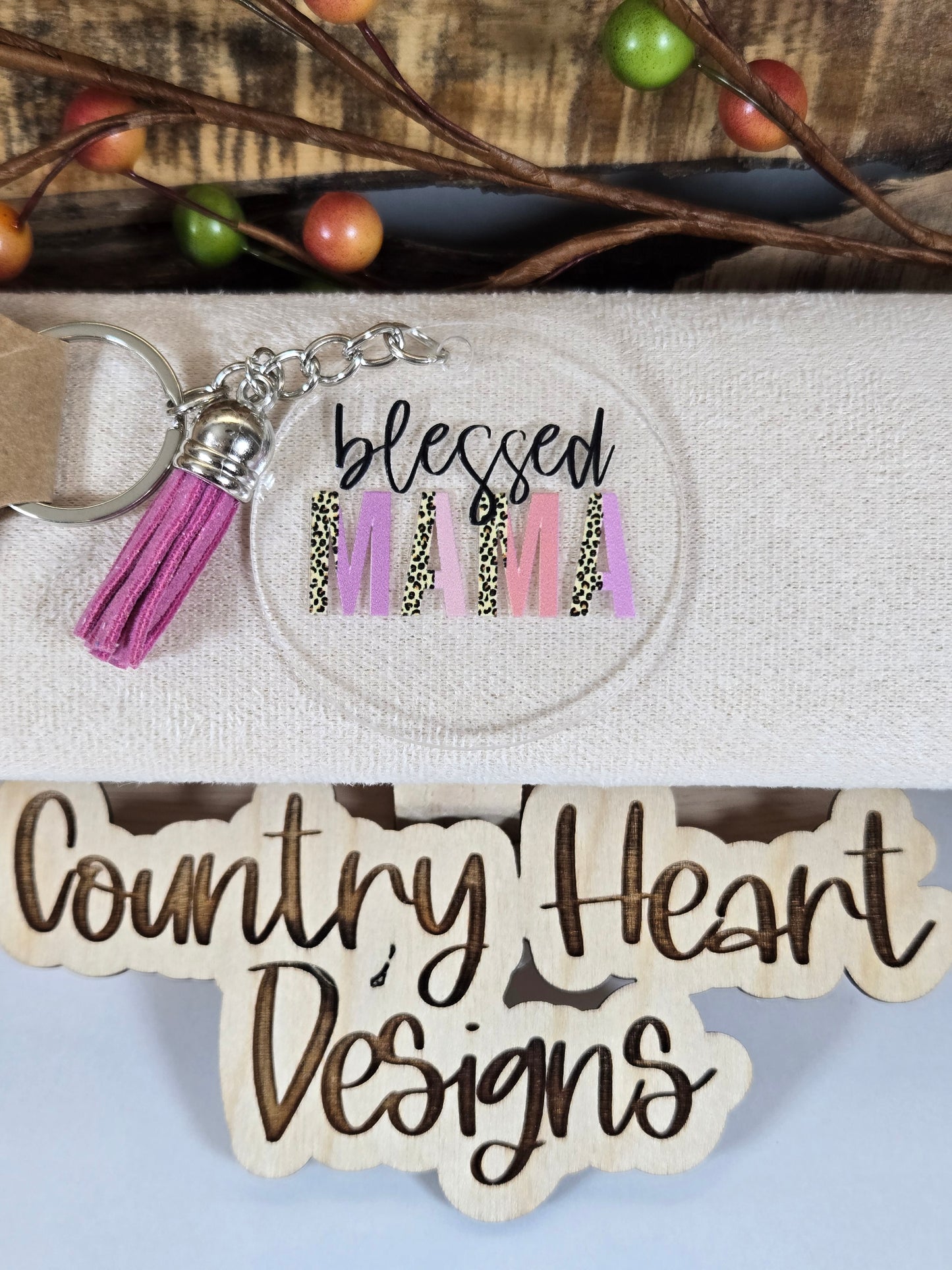 #855 Blessed Mama Keychain **πΆπππ 1 ππ πΊππππ**