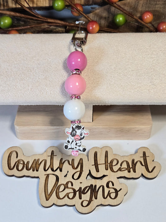 #001 Cow Purse/Bag Charm