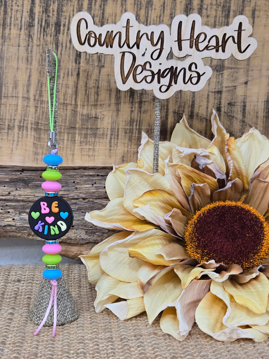 #159 Be Kind Phone Charm-MULTI  **𝑶𝒏𝒍𝒚 1 𝒊𝒏 𝑺𝒕𝒐𝒄𝒌**