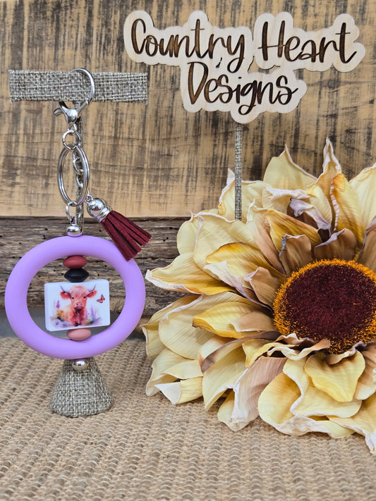 #265 Highland Cow Bull Keychain  **𝑶𝒏𝒍𝒚 1 𝒊𝒏 𝑺𝒕𝒐𝒄𝒌**