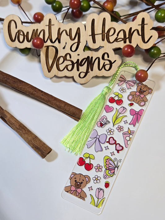 #308 Teddy Bears & Bows Bookmark  **𝑶𝒏𝒍𝒚 1 𝒊𝒏 𝑺𝒕𝒐𝒄𝒌**