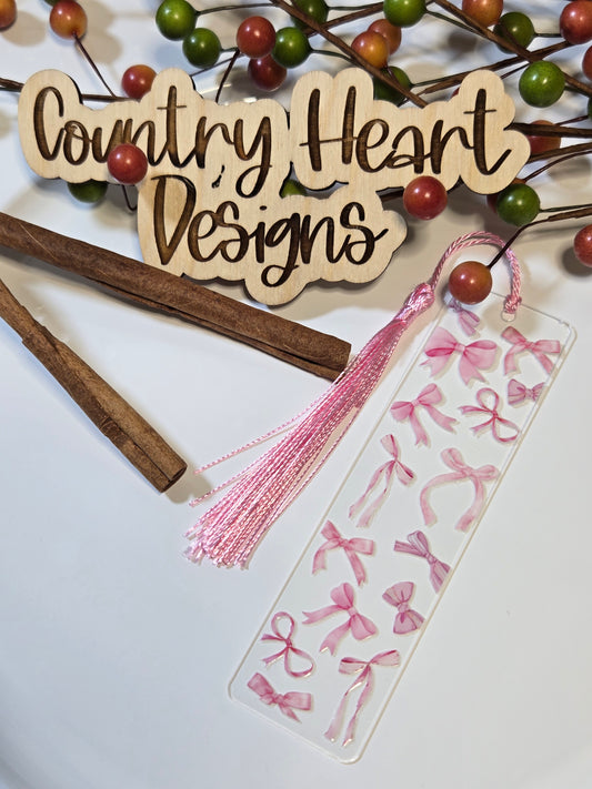 #325 Bows Bookmark **𝑶𝒏𝒍𝒚 1 𝒊𝒏 𝑺𝒕𝒐𝒄𝒌**