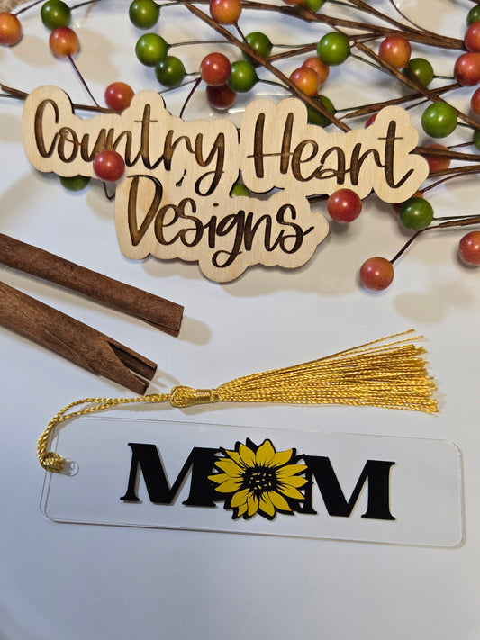 #329 Sunflower MOM Bookmark
