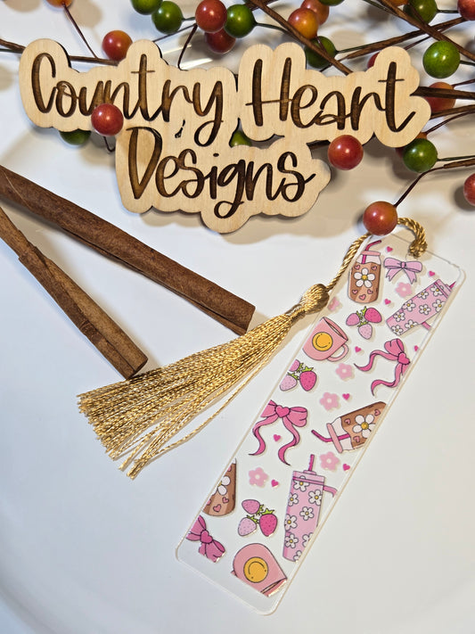 #334 Drinks Bookmark  **𝑶𝒏𝒍𝒚 1 𝒊𝒏 𝑺𝒕𝒐𝒄𝒌**