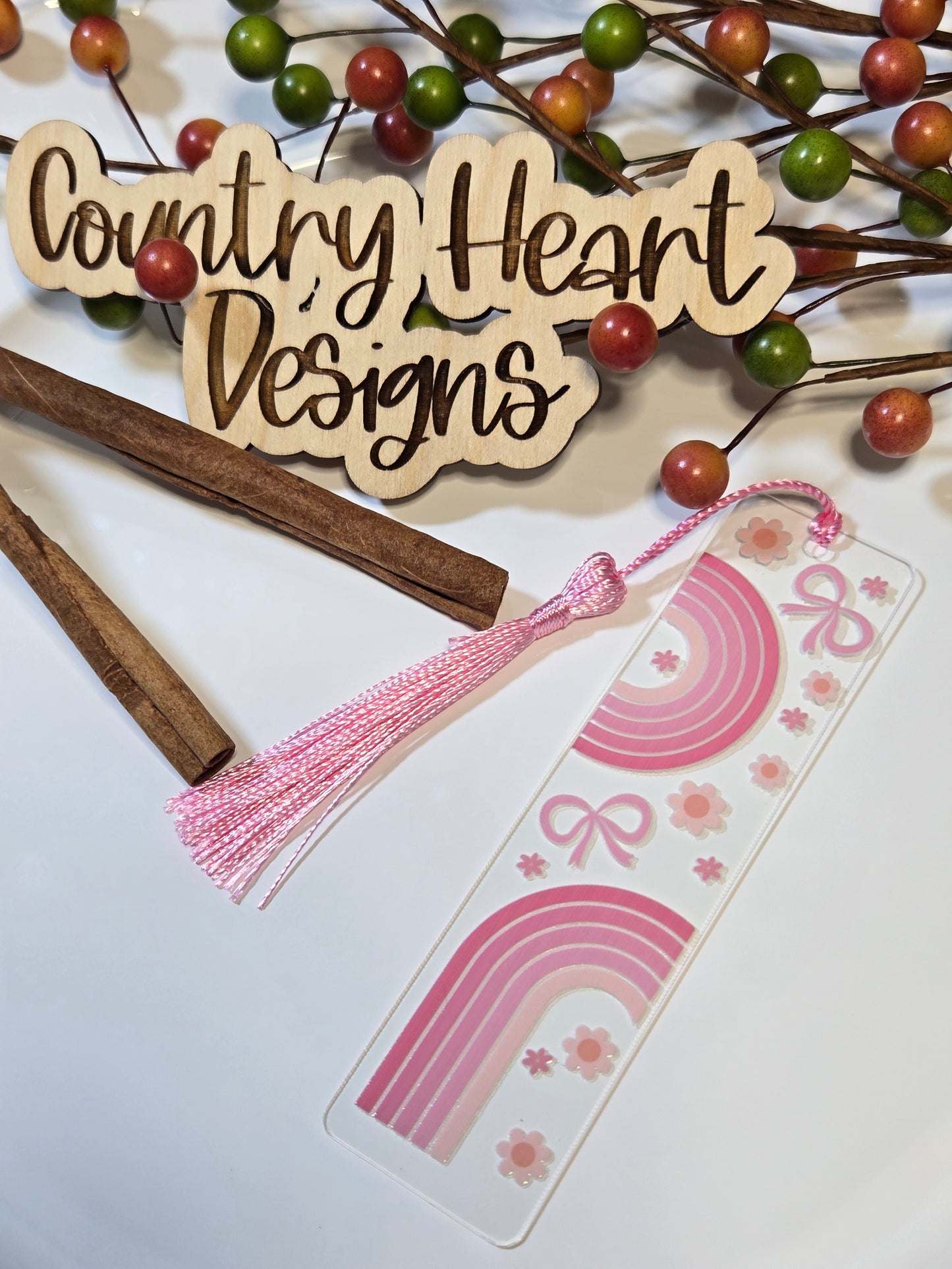 #338 Rainbows & Flowers Bookmark  **𝑶𝒏𝒍𝒚 1 𝒊𝒏 𝑺𝒕𝒐𝒄𝒌**