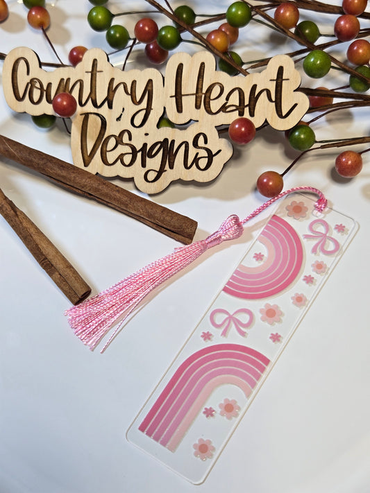 #338 Rainbows & Flowers Bookmark  **𝑶𝒏𝒍𝒚 1 𝒊𝒏 𝑺𝒕𝒐𝒄𝒌**
