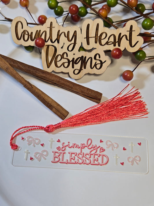 #346 Simply Blessed Bookmark **𝑶𝒏𝒍𝒚 1 𝒊𝒏 𝑺𝒕𝒐𝒄𝒌**