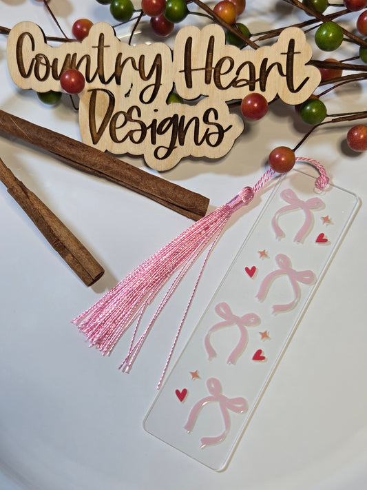#357 Hearts & Bows Bookmark  **𝑶𝒏𝒍𝒚 1 𝒊𝒏 𝑺𝒕𝒐𝒄𝒌**