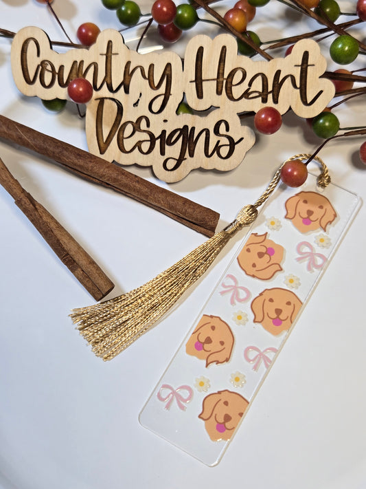 #359 Dogs & Bows Bookmark  **𝑶𝒏𝒍𝒚 1 𝒊𝒏 𝑺𝒕𝒐𝒄𝒌**