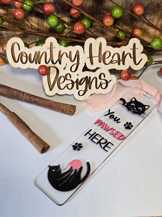 #373 You Pawsed Here Bookmark **𝑶𝒏𝒍𝒚 1 𝒊𝒏 𝑺𝒕𝒐𝒄𝒌**