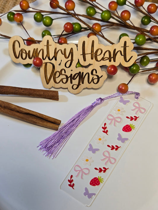 #382 Strawberry Bookmark  **𝑶𝒏𝒍𝒚 1 𝒊𝒏 𝑺𝒕𝒐𝒄𝒌**