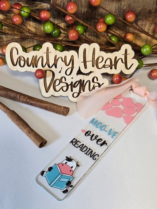 #393 Moo-ve Over Reading Bookmark **𝑶𝒏𝒍𝒚 1 𝒊𝒏 𝑺𝒕𝒐𝒄𝒌**