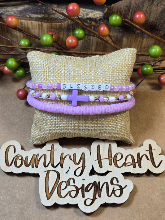 #645 Bracelets set of 3  **𝑶𝒏𝒍𝒚 1 𝒊𝒏 𝑺𝒕𝒐𝒄𝒌**