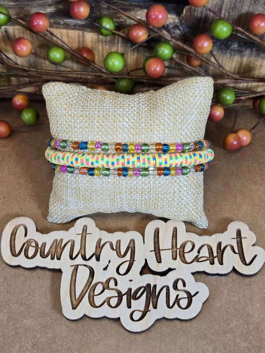 #650 Bracelets set of 3  **𝑶𝒏𝒍𝒚 1 𝒊𝒏 𝑺𝒕𝒐𝒄𝒌**