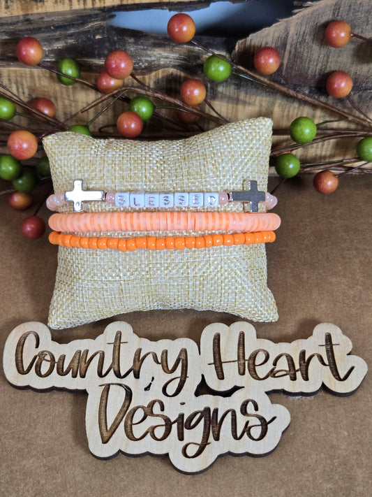 #653 Bracelets set of 3  **𝑶𝒏𝒍𝒚 1 𝒊𝒏 𝑺𝒕𝒐𝒄𝒌**