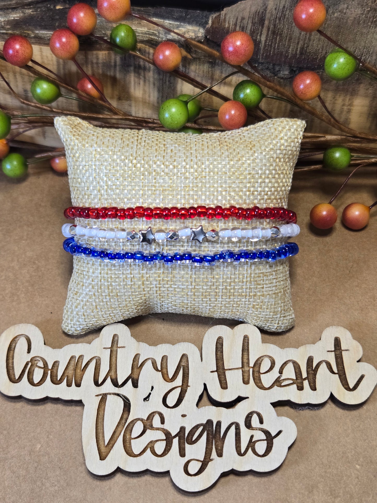 #664 Let's Celebrate Bracelets set of 3  **𝑶𝒏𝒍𝒚 1 𝒊𝒏 𝑺𝒕𝒐𝒄𝒌**