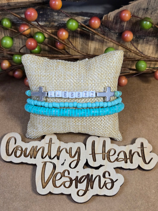#669 Bracelets set of 3  **𝑶𝒏𝒍𝒚 1 𝒊𝒏 𝑺𝒕𝒐𝒄𝒌**