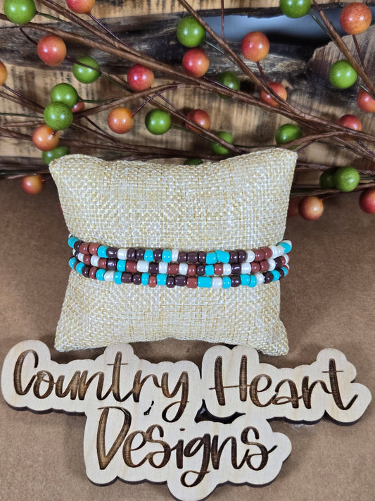 #672 Turquoise Style Bracelets set of 3