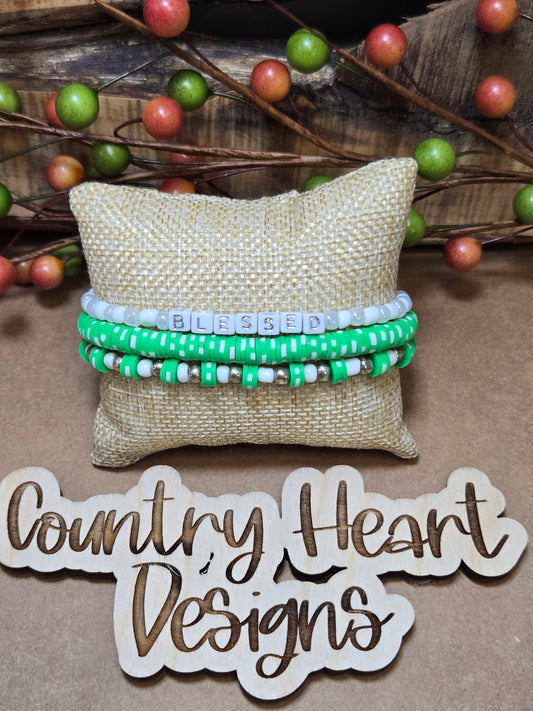 #687 Bracelets set of 3  **𝑶𝒏𝒍𝒚 1 𝒊𝒏 𝑺𝒕𝒐𝒄𝒌**