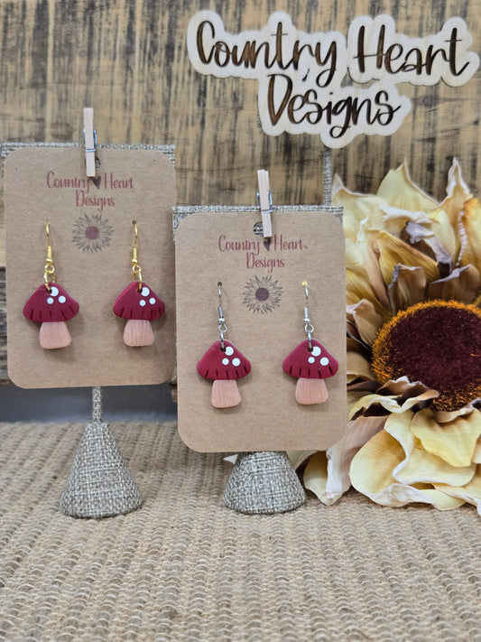 #704 Mushroom Earrings