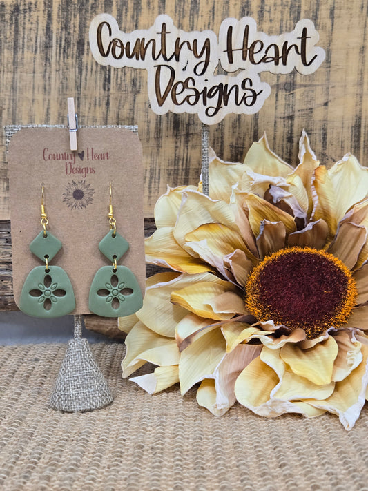 #718 Olive Punch Earrings