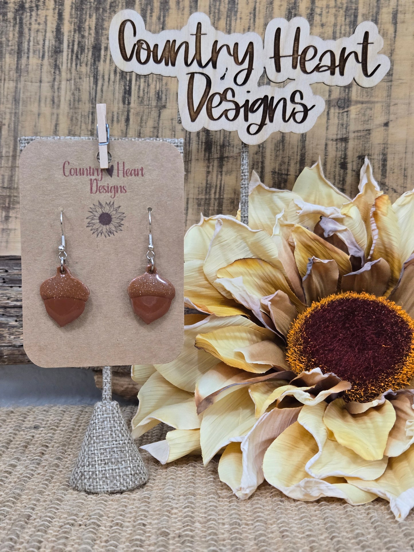 #753 Acorn Earrings