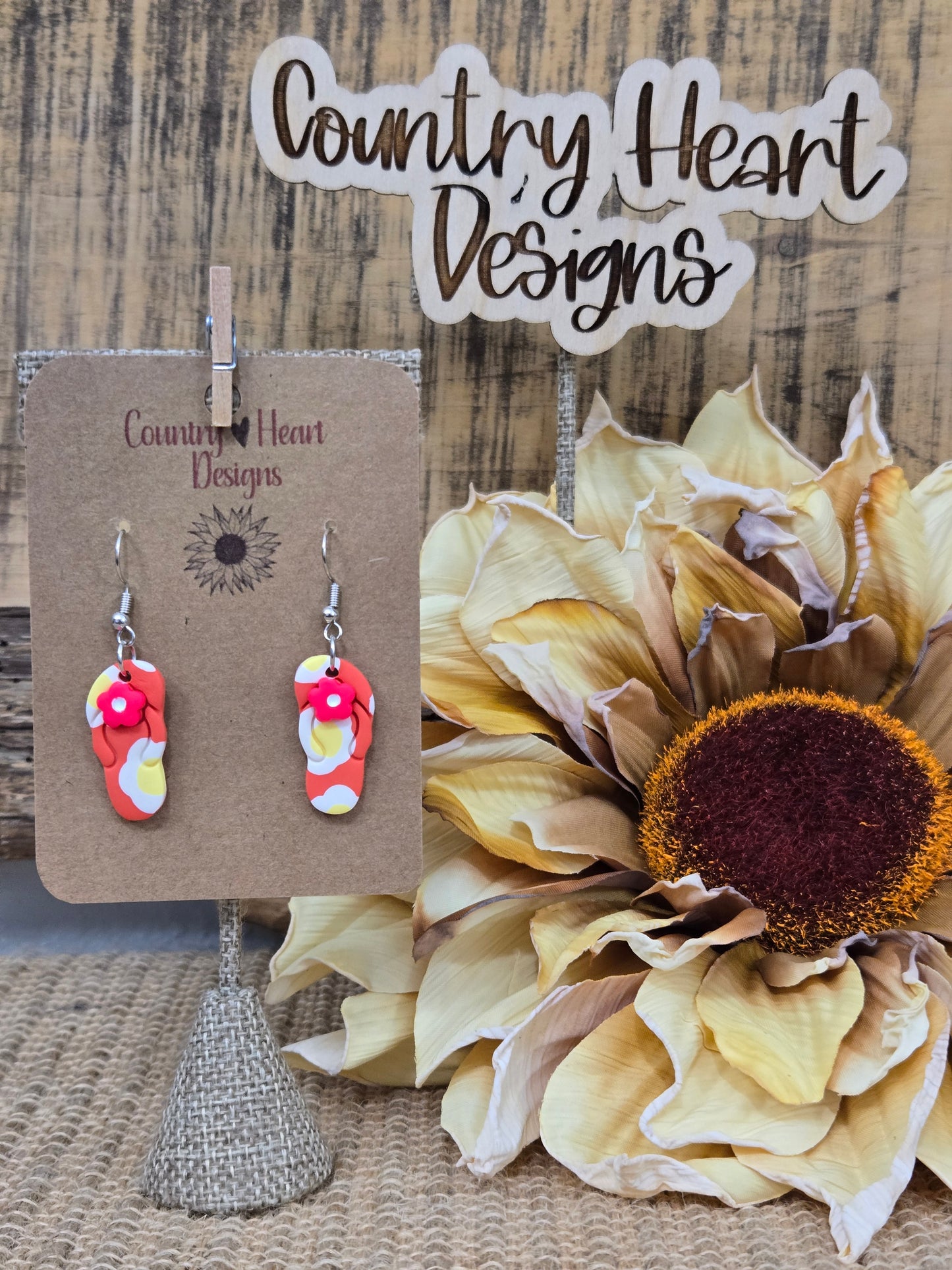 #765 Flip Flop Earrings