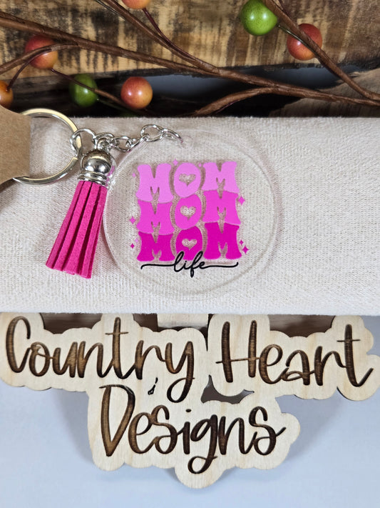 #805 Mom Life Keychain **𝑶𝒏𝒍𝒚 1 𝒊𝒏 𝑺𝒕𝒐𝒄𝒌**