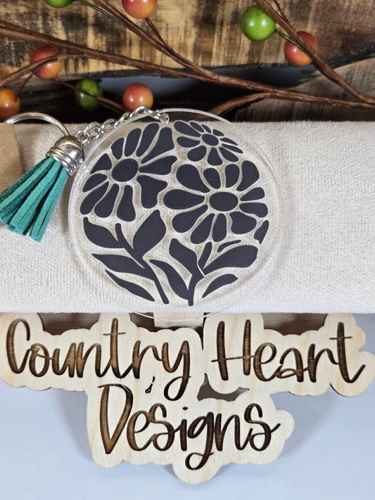 #814 In Bloom Keychain **𝑶𝒏𝒍𝒚 1 𝒊𝒏 𝑺𝒕𝒐𝒄𝒌**