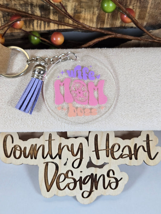 #827 Wife Mom Boss Keychain **𝑶𝒏𝒍𝒚 1 𝒊𝒏 𝑺𝒕𝒐𝒄𝒌**