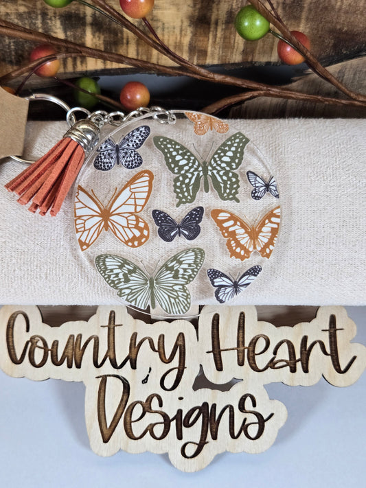 #832 Butterflies Keychain **𝑶𝒏𝒍𝒚 1 𝒊𝒏 𝑺𝒕𝒐𝒄𝒌**