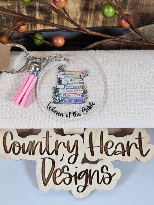 #848 Women of the Bible Keychain  **𝑶𝒏𝒍𝒚 1 𝒊𝒏 𝑺𝒕𝒐𝒄𝒌**