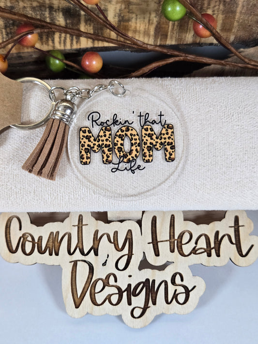 #849 Rockin' that MOM Life Keychain **𝑶𝒏𝒍𝒚 1 𝒊𝒏 𝑺𝒕𝒐𝒄𝒌**