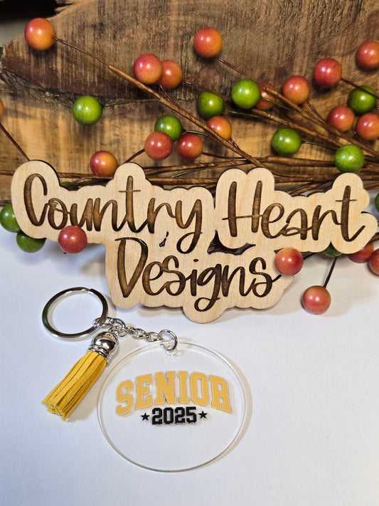 #870 Senior 2025 Keychain **𝑶𝒏𝒍𝒚 1 𝒊𝒏 𝑺𝒕𝒐𝒄𝒌**