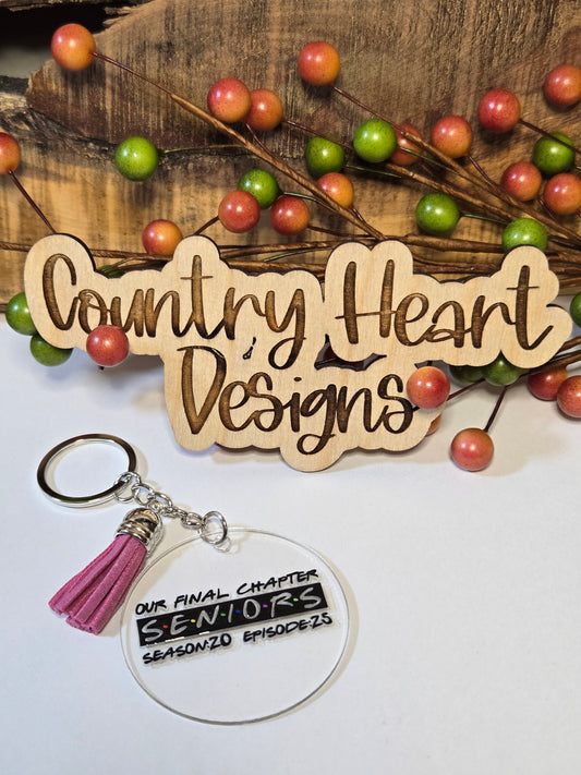 #880 Our Final Chapter Seniors Keychain **𝑶𝒏𝒍𝒚 1 𝒊𝒏 𝑺𝒕𝒐𝒄𝒌**