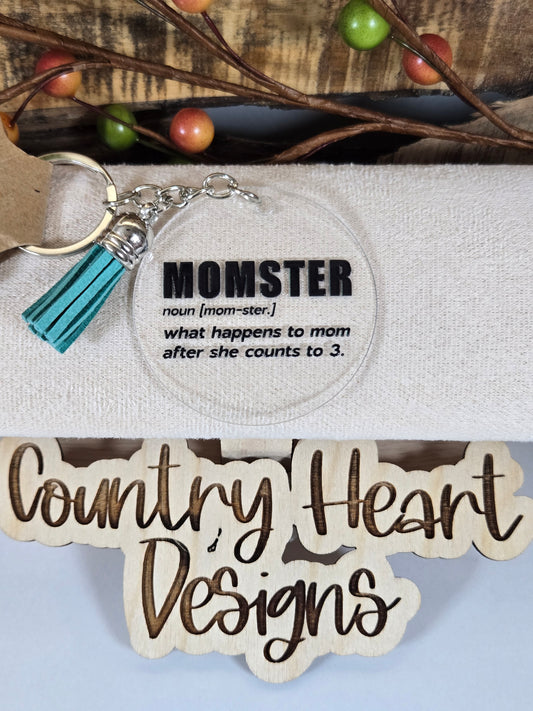 #881 Momster Keychain **𝑶𝒏𝒍𝒚 1 𝒊𝒏 𝑺𝒕𝒐𝒄𝒌**