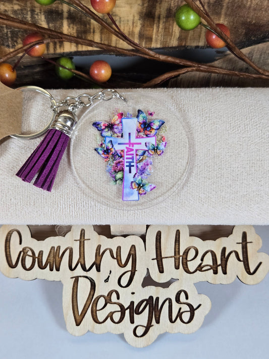 #882 Faith Keychain **𝑶𝒏𝒍𝒚 1 𝒊𝒏 𝑺𝒕𝒐𝒄𝒌**