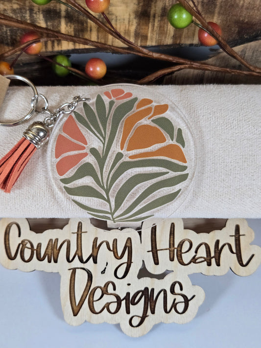 #890 Flower Keychain **𝑶𝒏𝒍𝒚 1 𝒊𝒏 𝑺𝒕𝒐𝒄𝒌**
