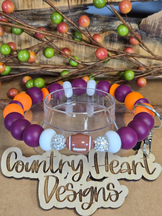 #930 VA Tech Inspired Wristlet🏈😉  **1 𝑎𝑣𝑎𝑖𝑙𝑎𝑏𝑙𝑒 𝑚𝑎𝑑𝑒 𝑏𝑢𝑡 𝑡ℎ𝑖𝑠 𝑖𝑡𝑒𝑚 𝑤𝑖𝑙𝑙 𝑏𝑒 𝑟𝑒𝑠𝑡𝑜𝑐𝑘𝑒𝑑/𝑚𝑎𝑑𝑒 𝑎𝑠 𝑖𝑡 𝑠𝑒𝑙𝑙𝑠 𝑜𝑢𝑡!!